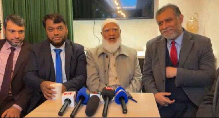 গণভোট আগে না হলে এর কোন মুল্য নেই – লন্ডনে সংবাদ সম্মেলনে আমীরে জামায়াত।